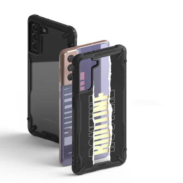 Ringke Fusion X Design durable PC Case with TPU Bumper for Samsung Galaxy S21+ 5G (S21 Plus 5G) black (Routine) (XDSG0054)eng