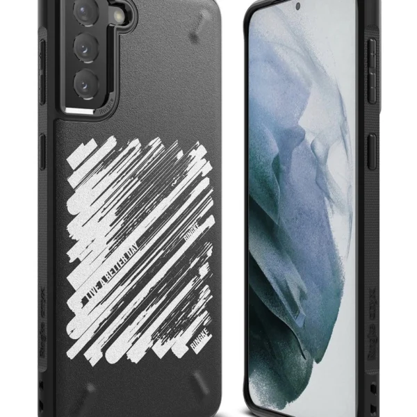 Ringke Onyx Design Durable TPU Case Cover for Samsung Galaxy S21+ 5G (S21 Plus 5G) black (Paint) (OXAP0054)eng