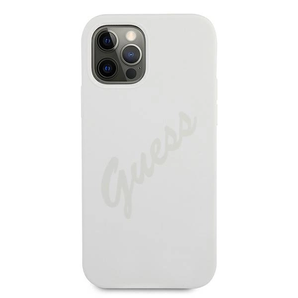 Guess GUHCP12LLSVSCR iPhone 12 Pro Max 6.7" cream/cream hardcase Script Vintageeng