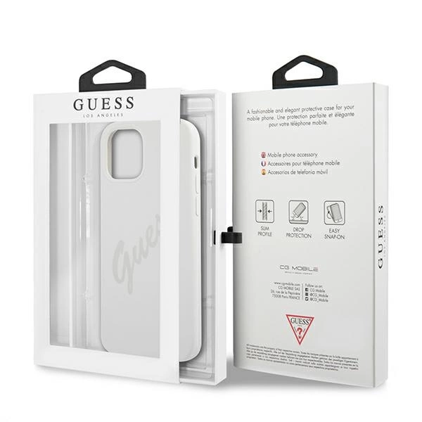 Guess GUHCP12LLSVSCR iPhone 12 Pro Max 6.7" cream/cream hardcase Script Vintageeng