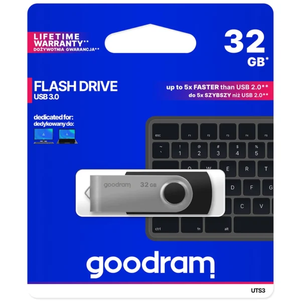 Pendrive 32 GB USB 3.2 Gen 1 UTS3 Goodram - blackeng
