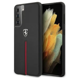 Ferrari FEOSIHCS21MBK S21+ G996 black/black hardcase Off Track Leather Nylon Stripeeng