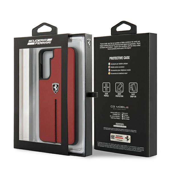 Ferrari FEOSIHCS21SRE S21 G991 red/red hardcase Off Track Leather Nylon Stripeeng