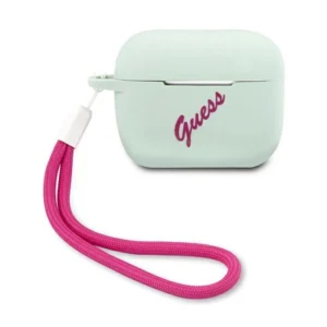 Guess GUACAPLSVSBF AirPods Pro cover blue fuchsia/blue fuschia Silicone Vintageeng