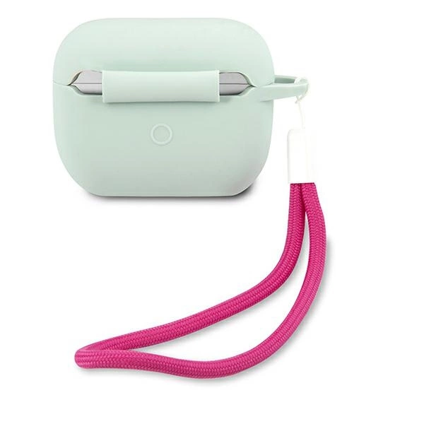 Guess GUACAPLSVSBF AirPods Pro cover blue fuchsia/blue fuschia Silicone Vintageeng