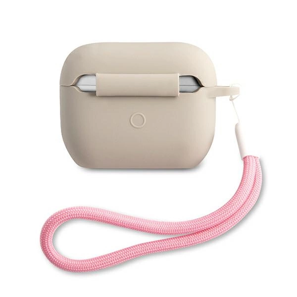 Guess GUACAPLSVSGP AirPods Pro cover gray pink/grey pink Silicone Vintageeng