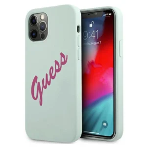 Guess GUHCP12LLSVSBF iPhone 12 Pro Max 6.7" blue fuchsia/blue fuschia hardcase Silicone Vintageeng