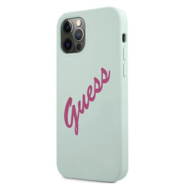 Guess GUHCP12LLSVSBF iPhone 12 Pro Max 6.7" blue fuchsia/blue fuschia hardcase Silicone Vintageeng