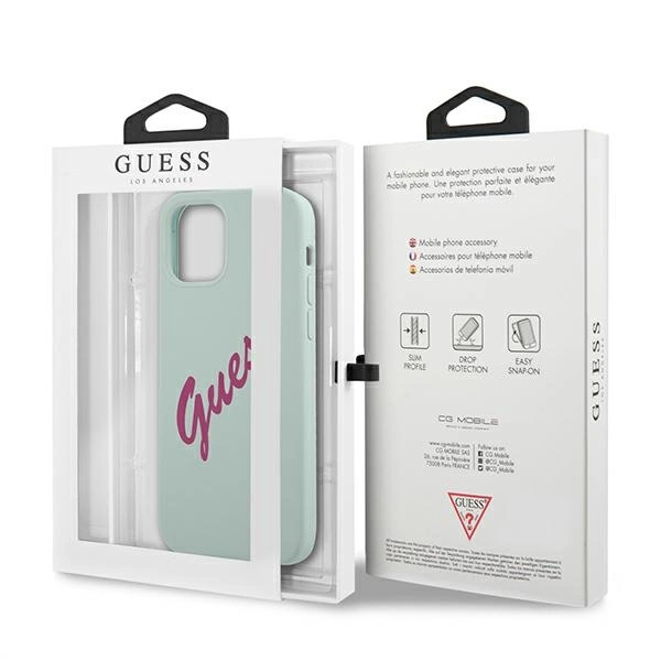 Guess GUHCP12LLSVSBF iPhone 12 Pro Max 6.7" blue fuchsia/blue fuschia hardcase Silicone Vintageeng