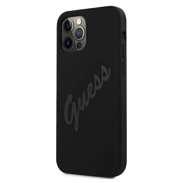 Guess GUHCP12LLSVSBK iPhone 12 Pro Max 6.7" black/black hardcase Script Vintageeng