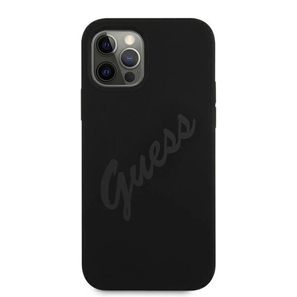 Guess GUHCP12LLSVSBK iPhone 12 Pro Max 6.7" black/black hardcase Script Vintageeng