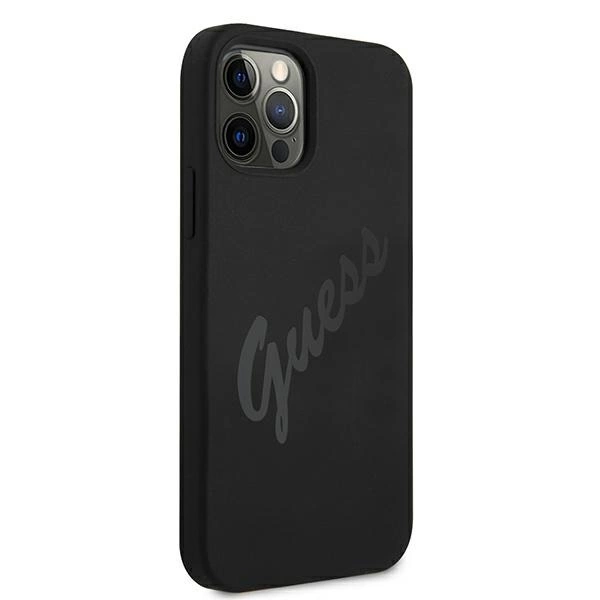 Guess GUHCP12LLSVSBK iPhone 12 Pro Max 6.7" black/black hardcase Script Vintageeng