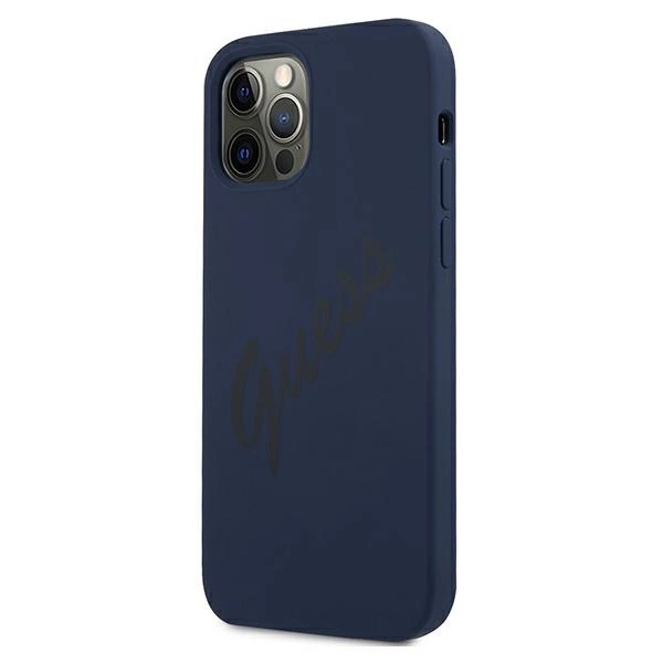Guess GUHCP12LLSVSBL iPhone 12 Pro Max 6.7" blue/blue hardcase Script Vintageeng