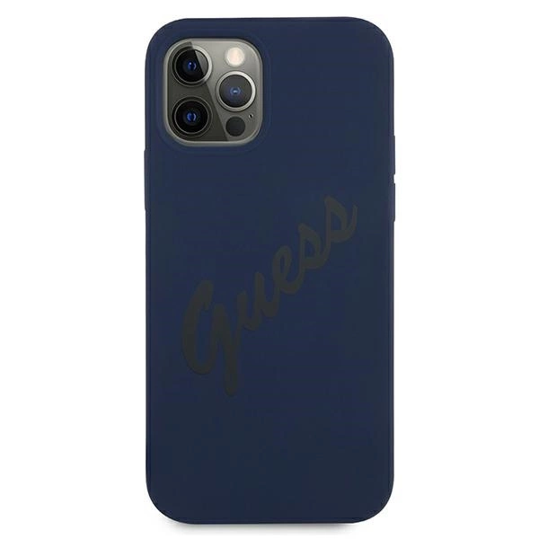 Guess GUHCP12LLSVSBL iPhone 12 Pro Max 6.7" blue/blue hardcase Script Vintageeng
