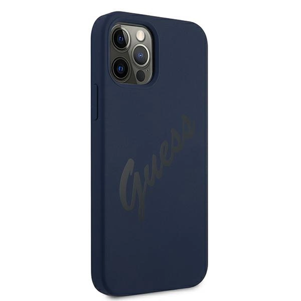 Guess GUHCP12LLSVSBL iPhone 12 Pro Max 6.7" blue/blue hardcase Script Vintageeng