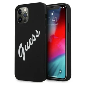 Guess GUHCP12LLSVSBW iPhone 12 Pro Max 6.7" black/white hardcase Silicone Vintageeng
