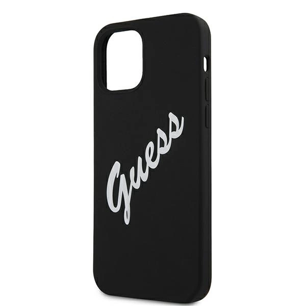 Guess GUHCP12LLSVSBW iPhone 12 Pro Max 6.7" black/white hardcase Silicone Vintageeng