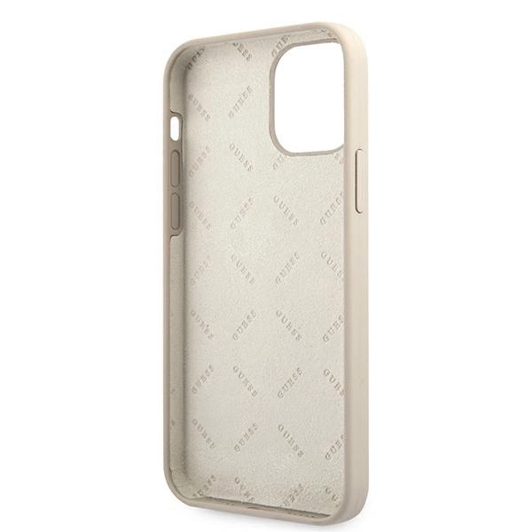 Guess GUHCP12LLSVSGP iPhone 12 Pro Max 6.7" gray pink/grey pink hardcase Silicone Vintageeng