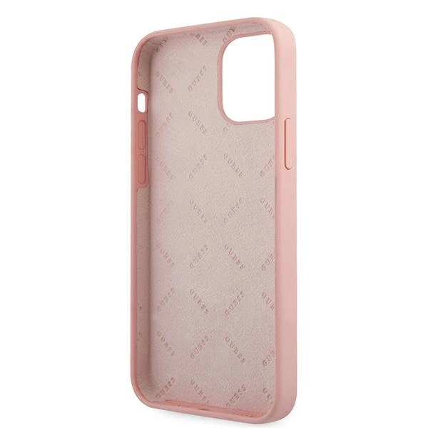 Guess GUHCP12LLSVSPI iPhone 12 Pro Max 6.7" pink/pink hardcase Script Vintageeng