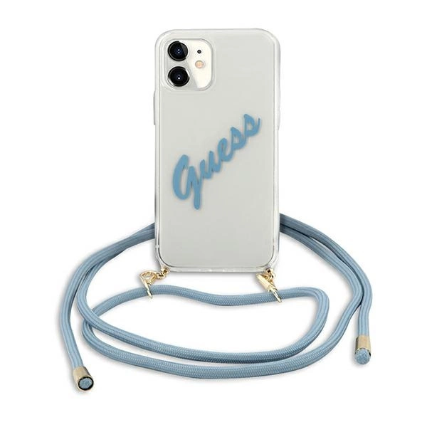 Guess GUHCP12SCRTVSBL iPhone 12 mini 5.4" blue/blue hardcase Script Vintageeng