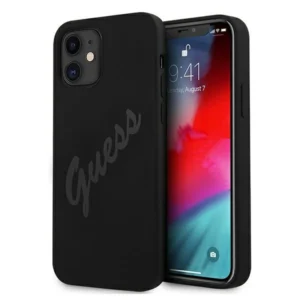 Guess GUHCP12SLSVSBK iPhone 12 mini 5.4" black/black hardcase Script Vintageeng