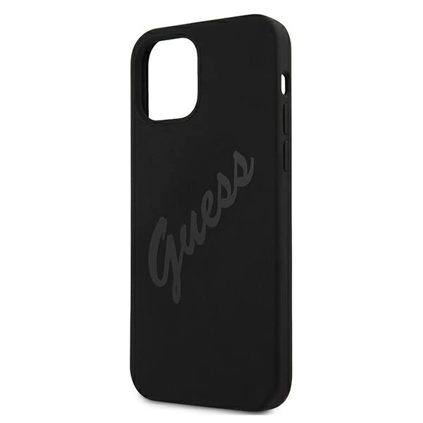 Guess GUHCP12SLSVSBK iPhone 12 mini 5.4" black/black hardcase Script Vintageeng