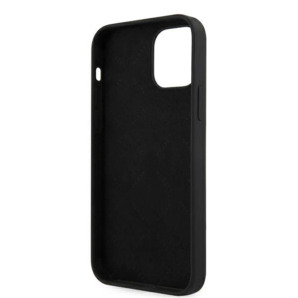 Guess GUHCP12SLSVSBK iPhone 12 mini 5.4" black/black hardcase Script Vintageeng
