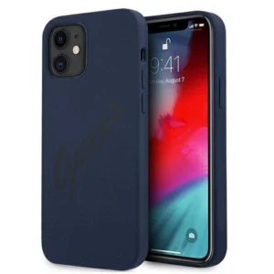 Guess GUHCP12SLSVSBL iPhone 12 mini 5.4" blue/blue hardcase Script Vintageeng