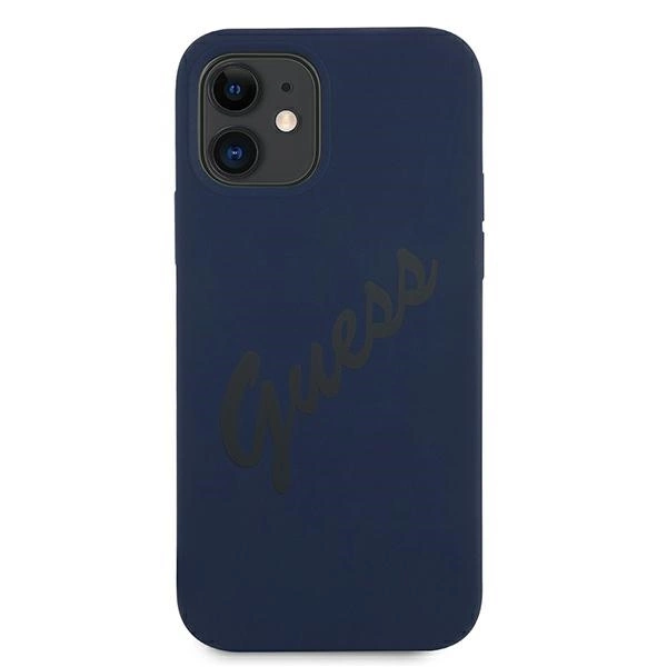 Guess GUHCP12SLSVSBL iPhone 12 mini 5.4" blue/blue hardcase Script Vintageeng