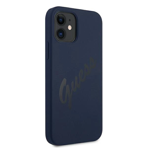Guess GUHCP12SLSVSBL iPhone 12 mini 5.4" blue/blue hardcase Script Vintageeng
