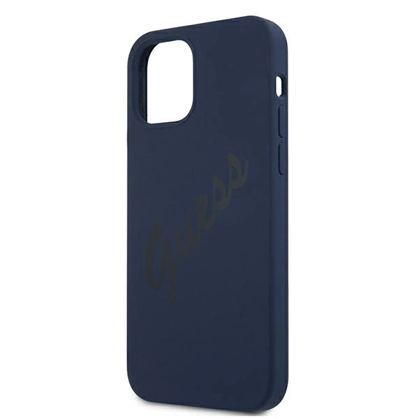 Guess GUHCP12SLSVSBL iPhone 12 mini 5.4" blue/blue hardcase Script Vintageeng