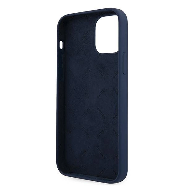 Guess GUHCP12SLSVSBL iPhone 12 mini 5.4" blue/blue hardcase Script Vintageeng