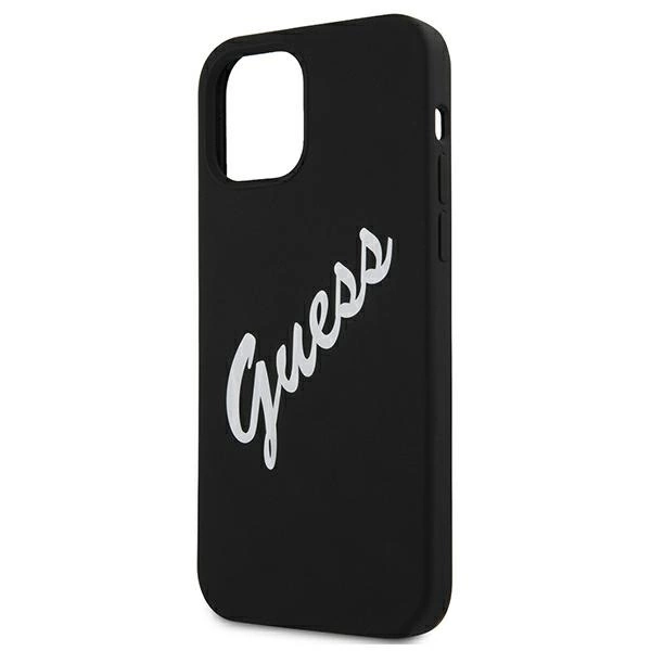 Guess GUHCP12SLSVSBW iPhone 12 mini 5.4" black and white hardcase Silicone Vintageeng