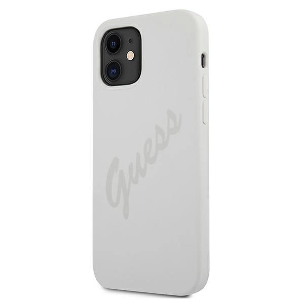 Guess GUHCP12SLSVSCR iPhone 12 mini 5.4" cream/cream hardcase Script Vintageeng