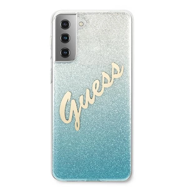 Guess GUHCS21MPCUGLSBL S21+ G996 blue/blue hardcase Glitter Gradient Scripteng