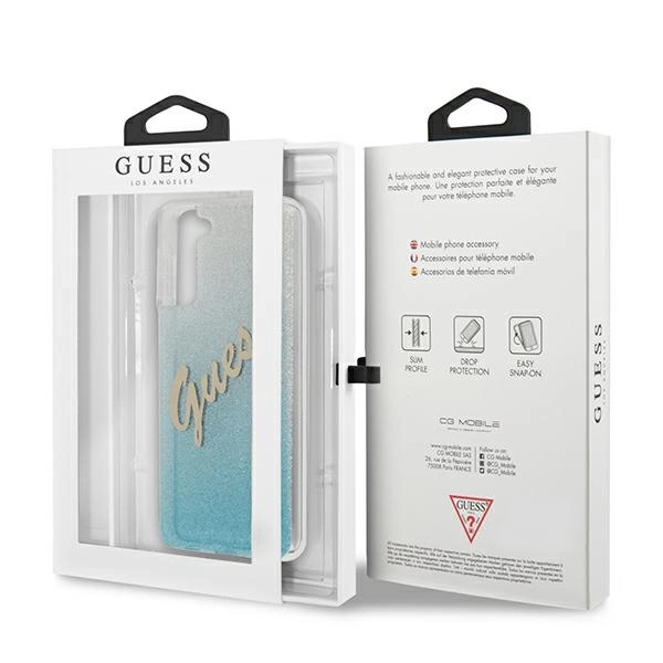 Guess GUHCS21MPCUGLSBL S21+ G996 blue/blue hardcase Glitter Gradient Scripteng