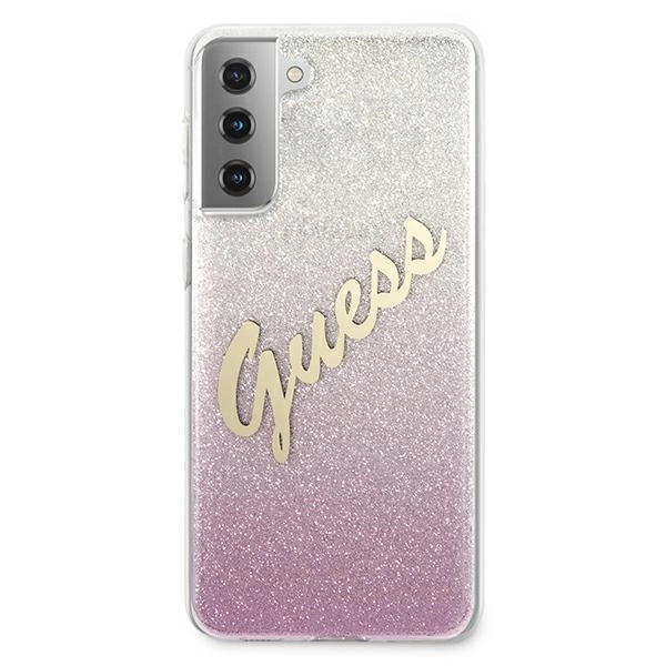 Guess GUHCS21MPCUGLSPI S21+ G996 pink/pink hardcase Glitter Gradient Scripteng