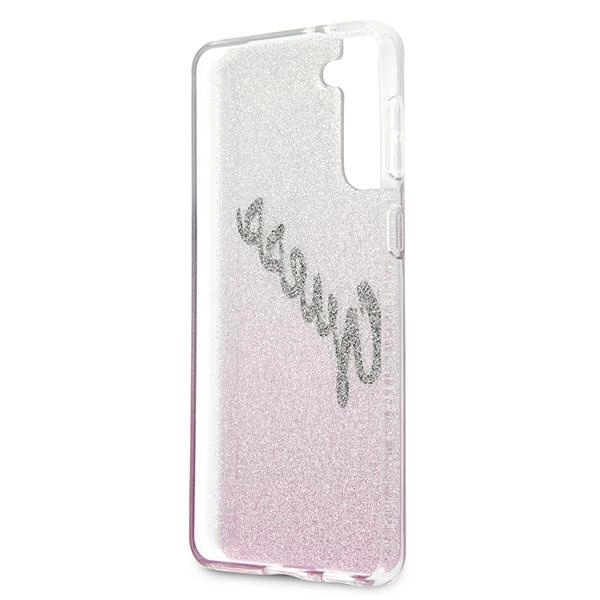 Guess GUHCS21MPCUGLSPI S21+ G996 pink/pink hardcase Glitter Gradient Scripteng