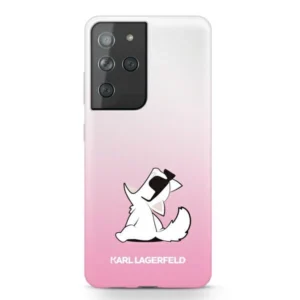 Karl Lagerfeld KLHCS21LCFNRCPI S21 Ultra G998 hardcase różowy/pink Choupette Funeng