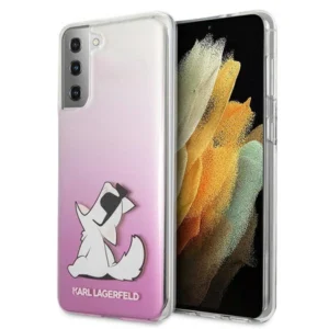 Karl Lagerfeld KLHCS21MCFNRCPI S21+ G996 hardcase różowy/pink Choupette Funeng
