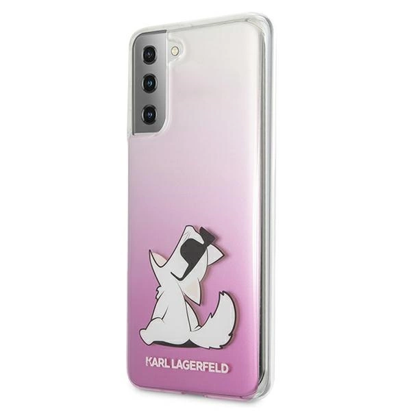 Karl Lagerfeld KLHCS21MCFNRCPI S21+ G996 hardcase różowy/pink Choupette Funeng