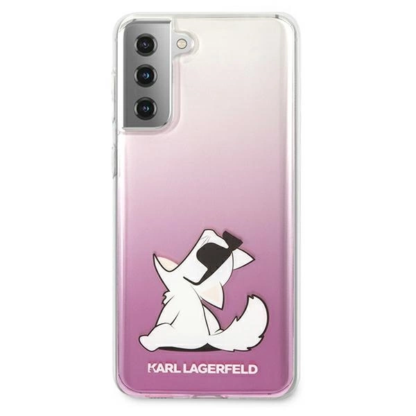 Karl Lagerfeld KLHCS21MCFNRCPI S21+ G996 hardcase różowy/pink Choupette Funeng