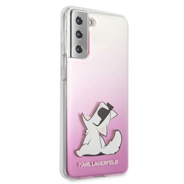 Karl Lagerfeld KLHCS21MCFNRCPI S21+ G996 hardcase różowy/pink Choupette Funeng