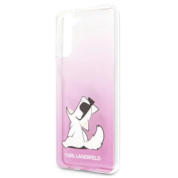 Karl Lagerfeld KLHCS21MCFNRCPI S21+ G996 hardcase różowy/pink Choupette Funeng
