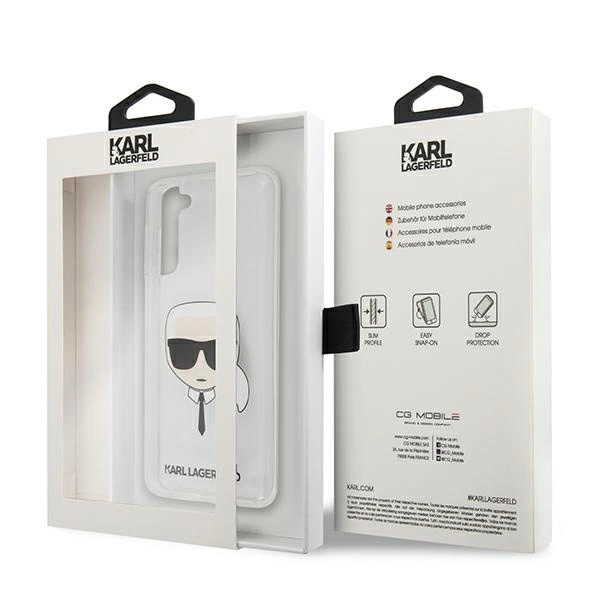 Karl Lagerfeld KLHCS21MKTR S21+ G996 hardcase Transparent Karl`s Headeng