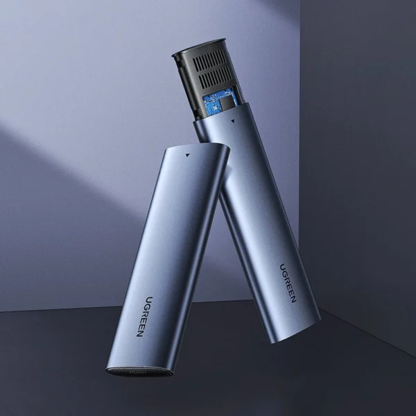 Ugreen M.2 SSD bay USB 3.2 Gen 2 drive (SuperSpeed USB 10 Gbps) + USB Type C cable 0.5m gray (CM400 10902)eng