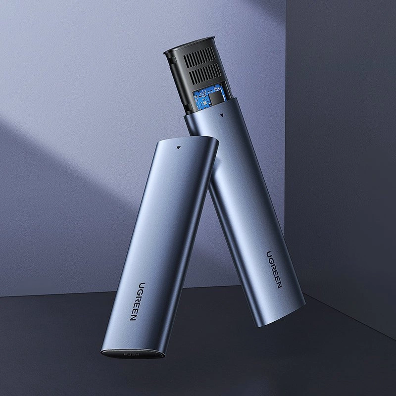 Ugreen M.2 SSD bay USB 3.2 Gen 2 drive (SuperSpeed USB 10 Gbps) + USB Type C cable 0.5m gray (CM400 10902)eng