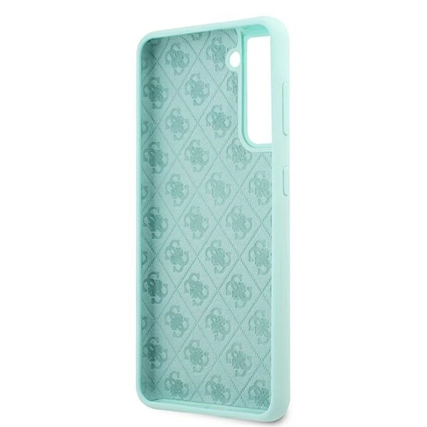 Guess GUHCS21MLSLMGLB S21+ G996 blue/blue hardcase Silicone Script Metal Logoeng