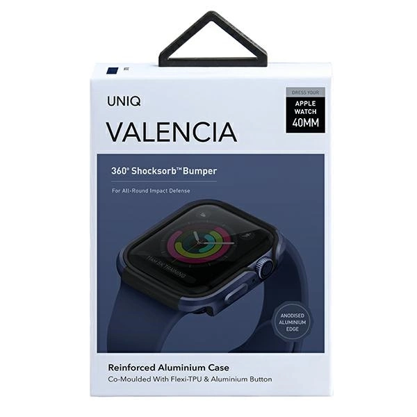 68934_2 Uniq Valencia case for Apple Watch 4 / 5 / 6 / SE 40mm - blueeng