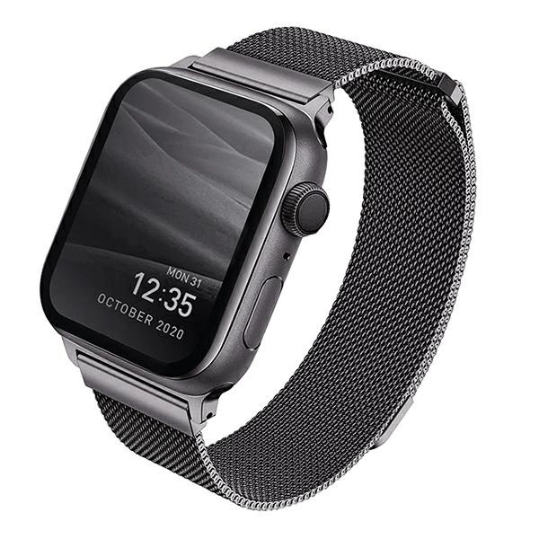 Uniq Dante Stainless Steel strap for Apple Watch 1/2/3/4/5/6/7/8/SE/SE2 38/40/41mm - graphiteeng